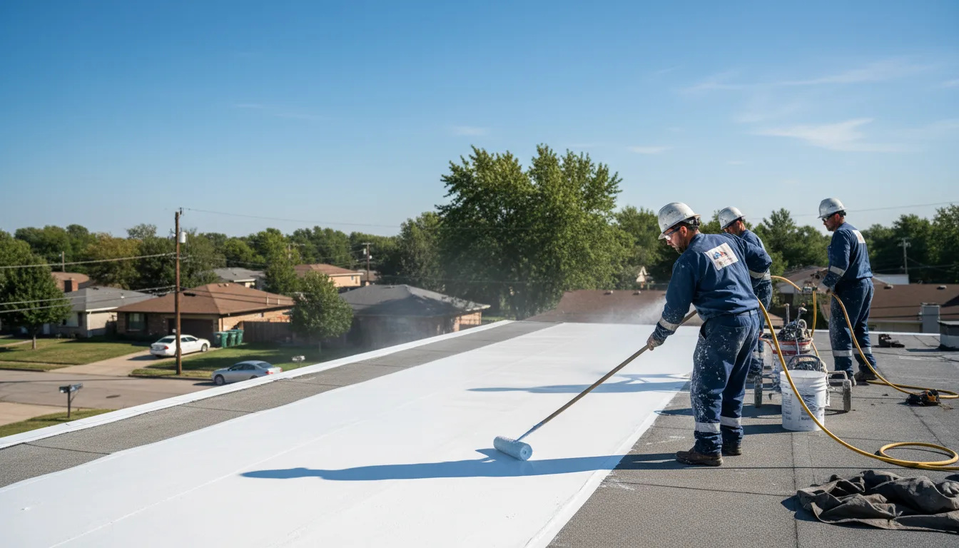 Commercial roof coating in Georgetown, TX near me